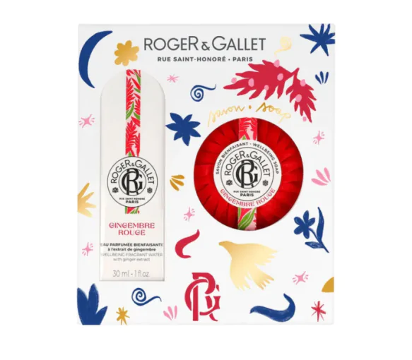 Coffret Gingembre rouge Roger & Gallet - coffret de 2 produits