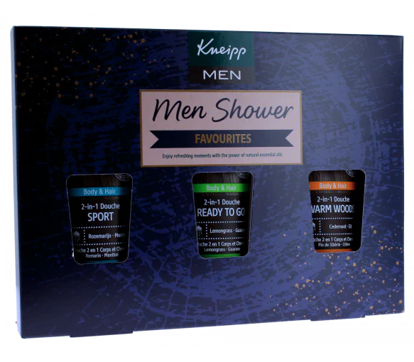 Coffret Men Shower Favourites Kneipp - coffret de 3 produits