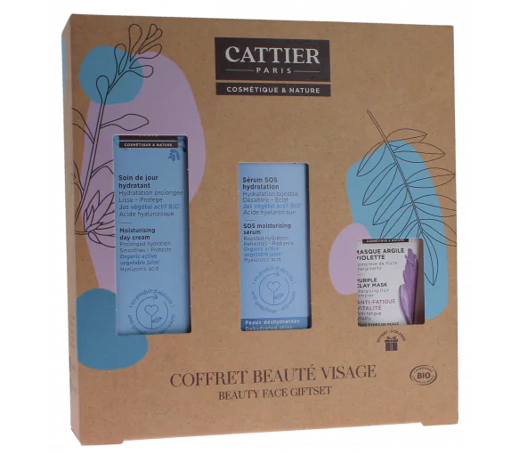 Coffret beauté visage bio Cattier - coffret de 3 produits