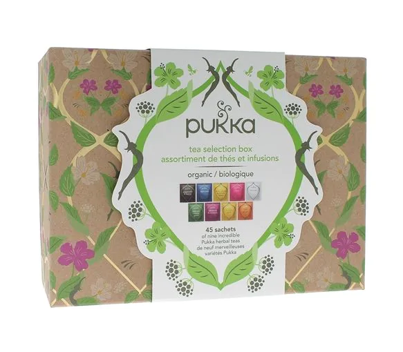 Coffret découverte de thés et infusions Pukka - boîte de 45 sachets bio