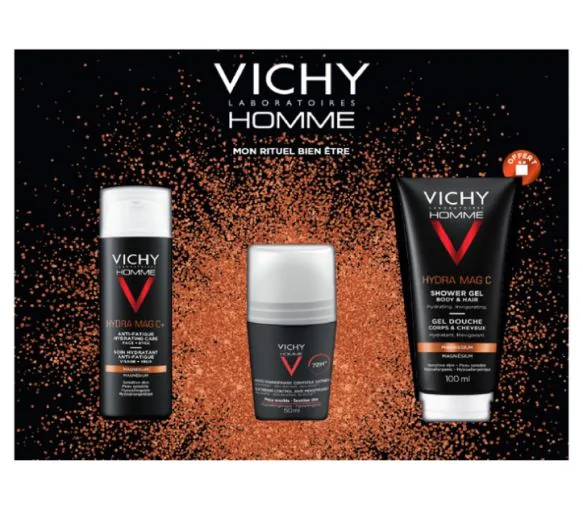 Coffret Mon rituel bien-être homme Vichy - coffret de 3 produits