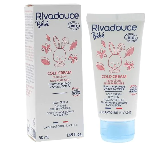 Cold cream bio bébé Rivadouce - tube de 50 ml