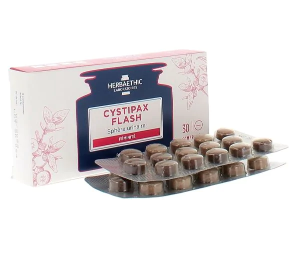 Cystipax flash sphère urinaire Herbaethic - boite de 30 comprimés