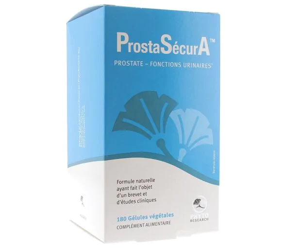 ProstaSécurA prostate - fonctions urinaires Phyto Research - boite de 180 gélules