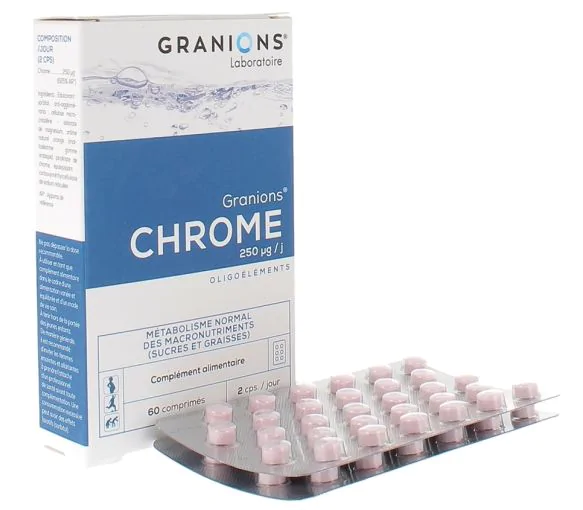Chrome 250 µg Granions - boite de 60 comprimés