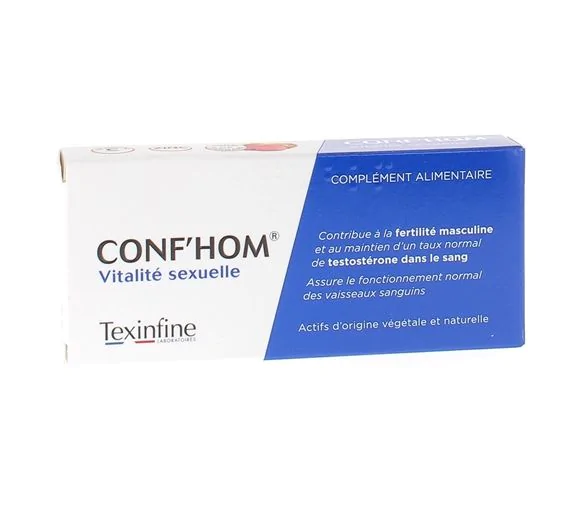 Conf'hom vitalité sexuelle Texinfine - boîte de 24 comprimés