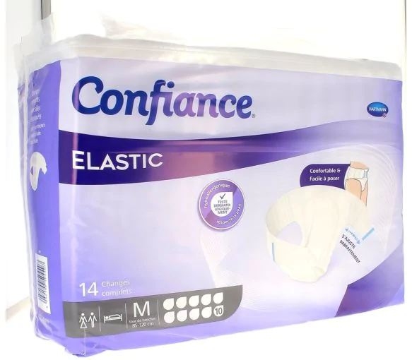 Confiance Elastic absorption 10 Gouttes taille M Hartmann - 14 changes complets