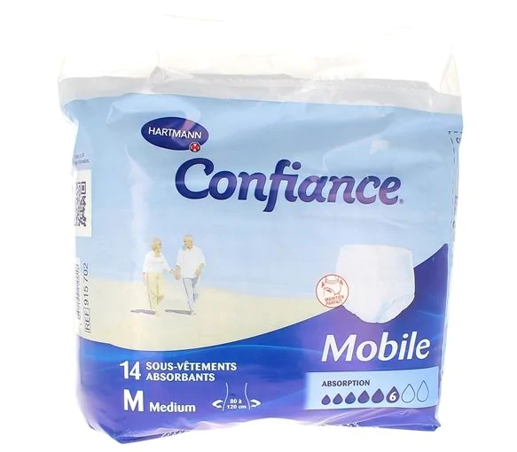 Confiance mobile absorption 6 taille M - 14 sous-vêtements absorbants