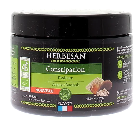 Constipation bio Herbesan - pot de 50 doses