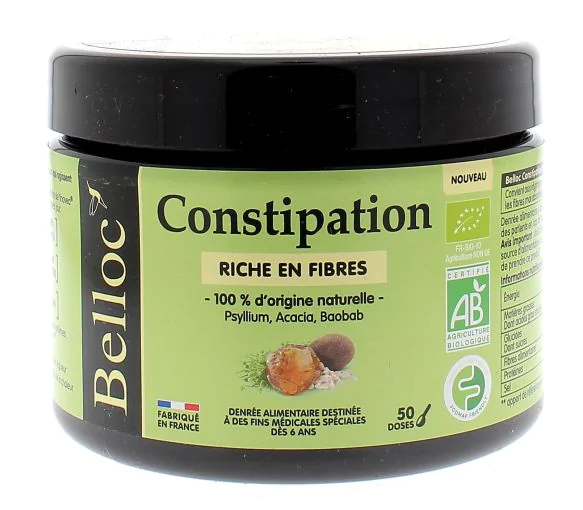 Constipation poudre bio Belloc - pot de 184g