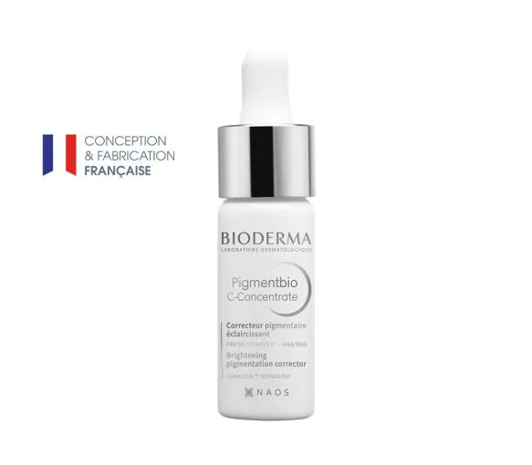 Correcteur pigmentaire éclaircissant pigmentbio Bioderma - flacon de 15 ml avec pipette