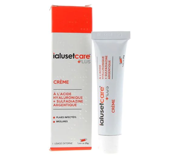 Crème Cicatrisante à l'acide hyaluronique Ialuset Care Plus - tube de 25 g
