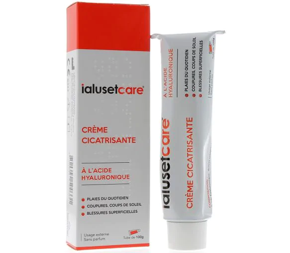 Crème Cicatrisante à l'acide hyaluronique Ialuset Care - tube de 100 g