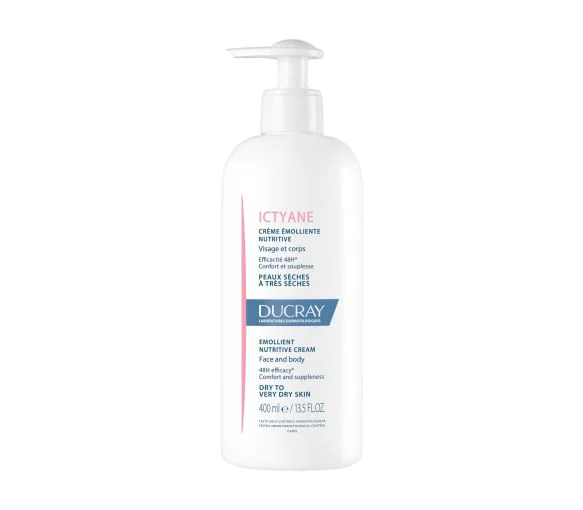 Ictyane Crème émolliente nutritive Ducray - flacon-pompe de 400 ml