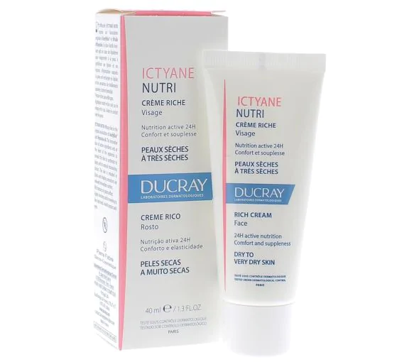 Crème Riche Ictyane Nutri Peaux Sèches Ducray - flacon de 40 ml