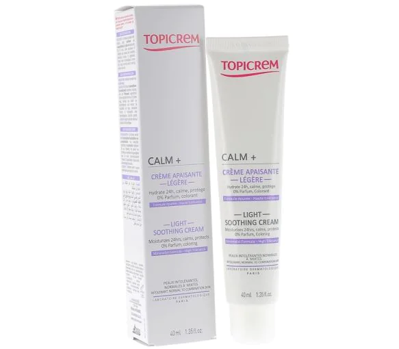 Crème apaisante légère CALM+ Topicrèm - tube de 40 ml