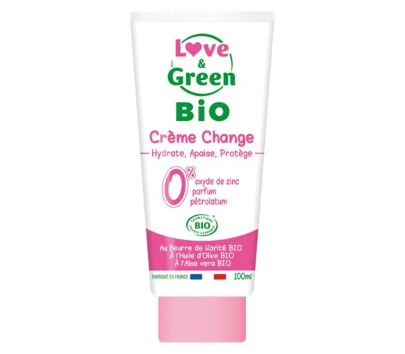 Crème change bio Love&Green - tube de 100ml
