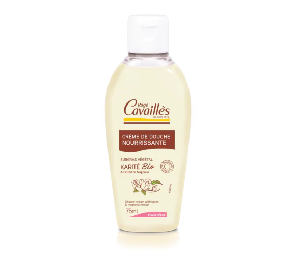 Crème de Douche Beurre de Karité & Magnolia Rogé Cavaillès - flacon de 75 ml