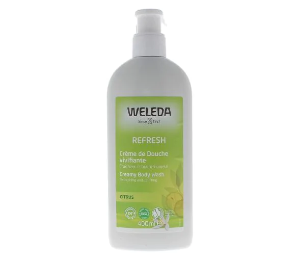 Crème de douche au citrus Weleda - flacon-pompe de 400ml