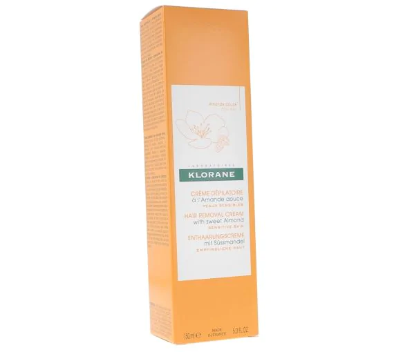 Crème dépilatoire à l'amande douce Klorane - tube de 150ml