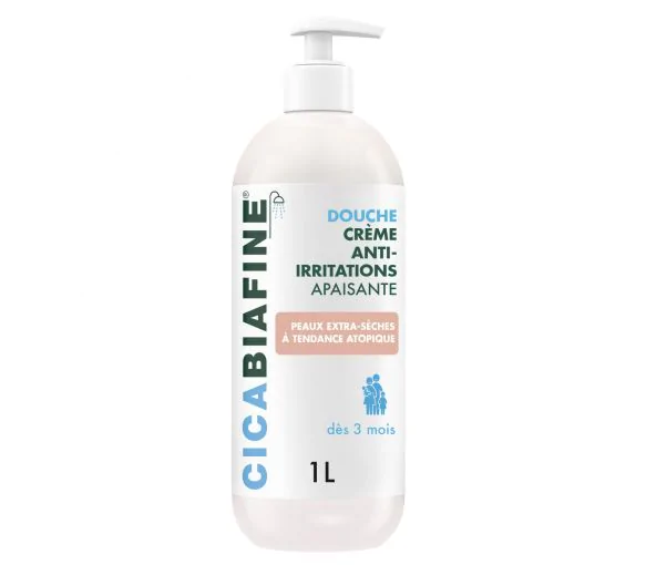 Crème douche anti-irritations apaisante Cicabiafine - flacon-pompe de 1L