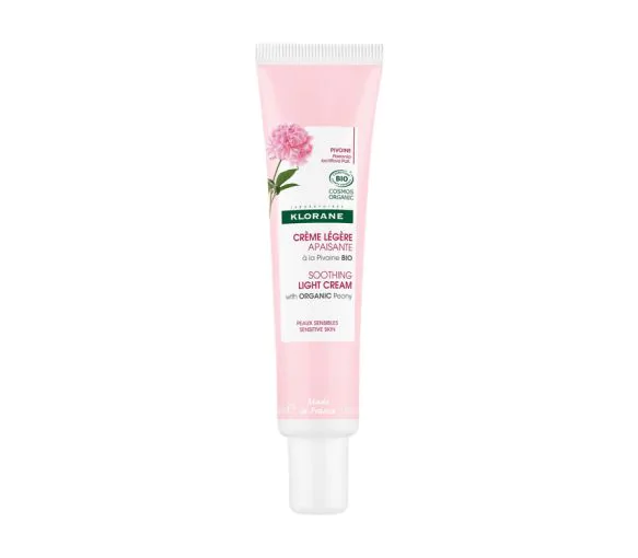 Crème légère apaisante à la pivoine bio Klorane - tube de 40ml