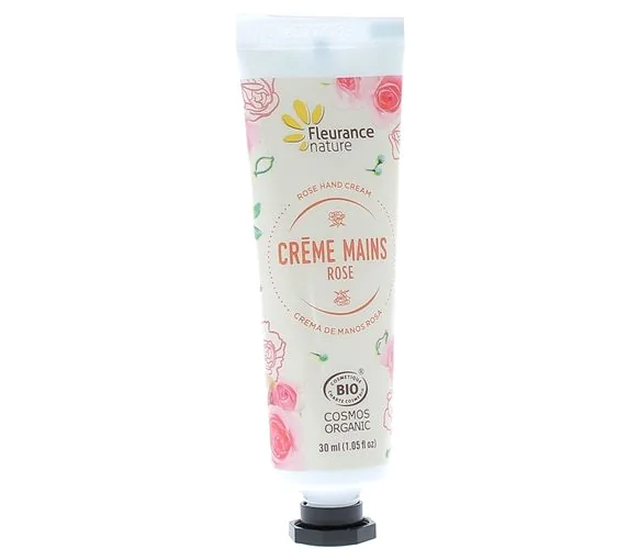Crème mains rose bio Fleurance nature - tube de 30 ml