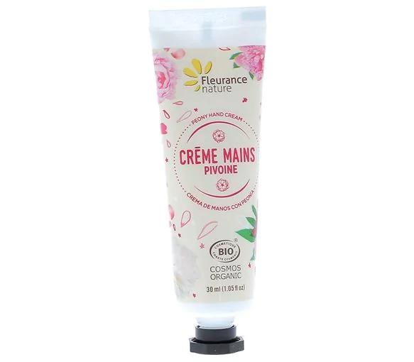 Crème mains pivoine bio Fleurance nature - tube de 30 ml