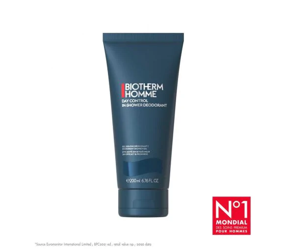 Day Control Gel douche déodorant homme Biotherm - tube de 200ml