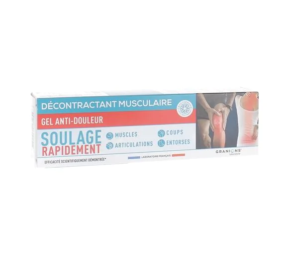 Décontractant musculaire Gel anti-douleur Granions - tube de 100 ml