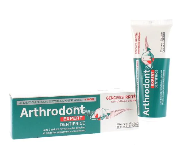 Dentifrice arthrodont expert gencives irritées Pierre Fabre - tube de 50 ml