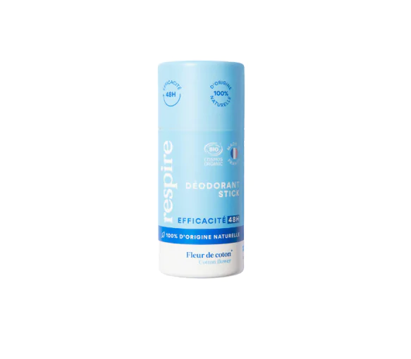Déodorant Fleur de Coton bio Respire - stick de 50g