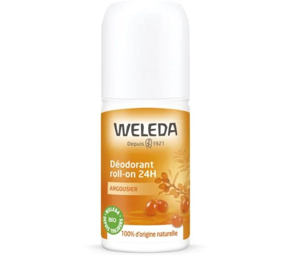 Déodorant Roll-on 24h Argousier Weleda - flacon de 50 ml
