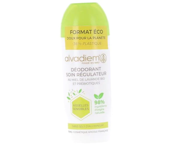 Déodorant soin régulateur bio Alvadiem - roll-on de 70 ml