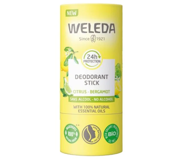 Déodorant stick Citrus Bergamote Weleda - stick de 50 g