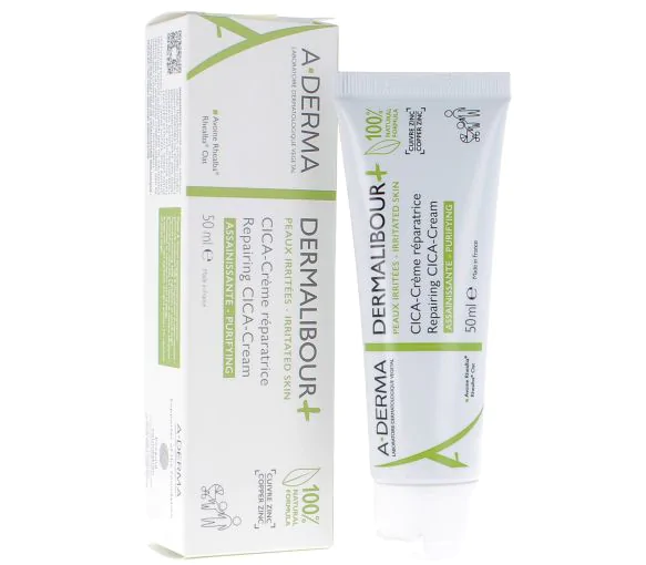 Dermalibour+ cica - crème réparatrice assainissante  Aderma - tube de 50 ml