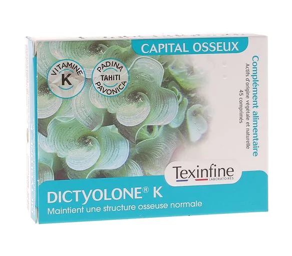Dictyolone K Texinfine - boite de 45 comprimés