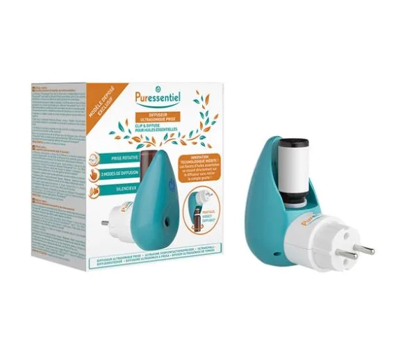 Diffuseur ultrasonique prise Clip et Diffuse Puressentiel - 1 prise