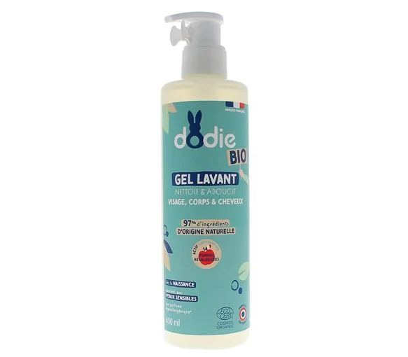 Gel lavant bio Dodie - flacon pompe de 400ml