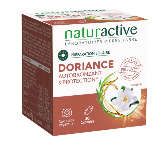 Doriance autobronzant et protection Naturactive - boîte de 30 capsules