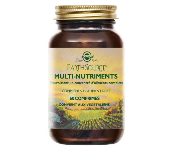 Earth Source multi-nutriments Solgar - pot de 60 comprimés