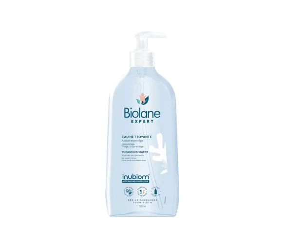Eau nettoyante sans rinçage Biolane Expert - flacon-pompe de 500 ml