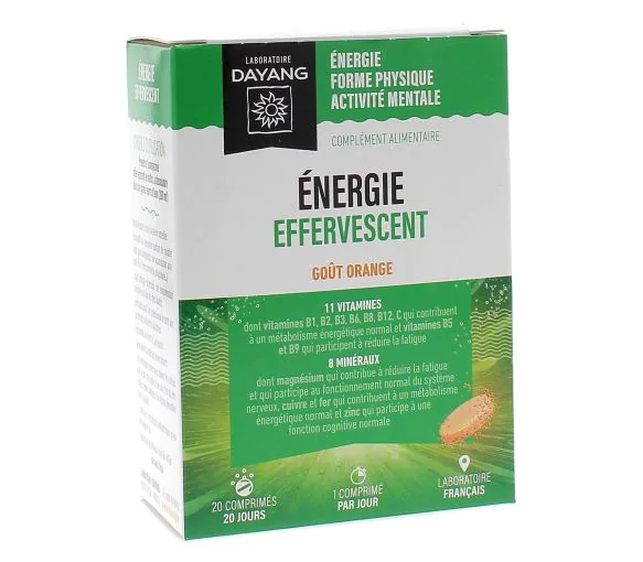 Energie effervescent Dayang - boite de 20 comprimés effervescents