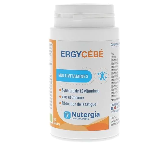 Ergycébé multivitamines Nutergia - boite de 90 gélules
