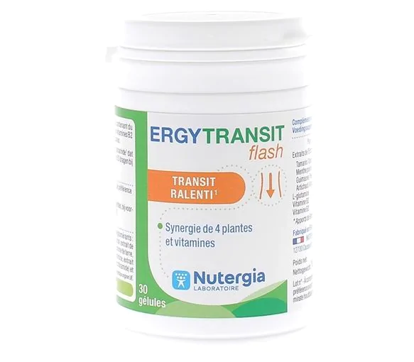 Ergytransit flash Nutergia - pot de 30 gélules