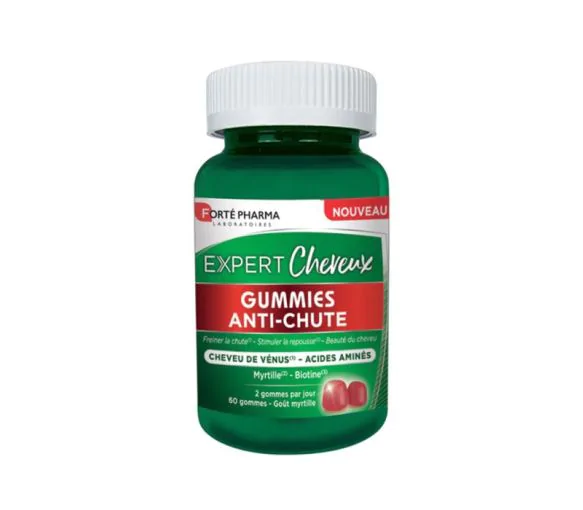 Expert cheveux anti-chute Forté Pharma - pot de 60 gummies