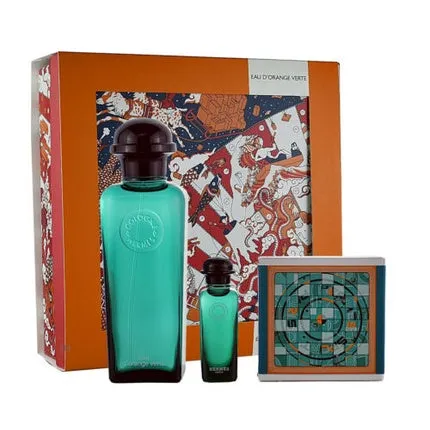Hermès Hermes Eau d'Orange Verte and Soap Set with Mini Eau de Cologne 100ml Unisexe