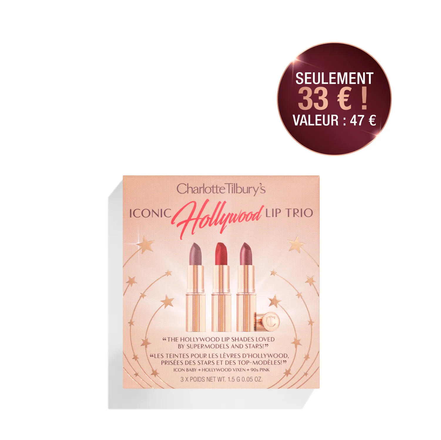 CHARLOTTE'S ICONIC HOLLYWOOD LIP TRIOLIMITED EDITION KIT