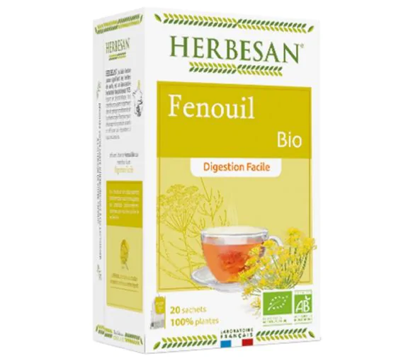 Fenouil digestion facile Herbesan - 20 sachets de 1,5g