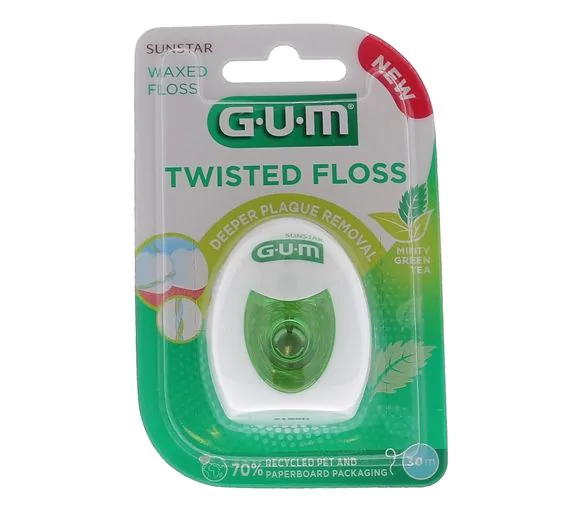 Fil dentaire Twisted floss GUM - fil de 30m